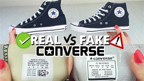 real converse vs fake